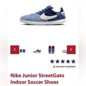Nike Youth Jr. Streetgato Indoor Soccer Shoes Size 1.5